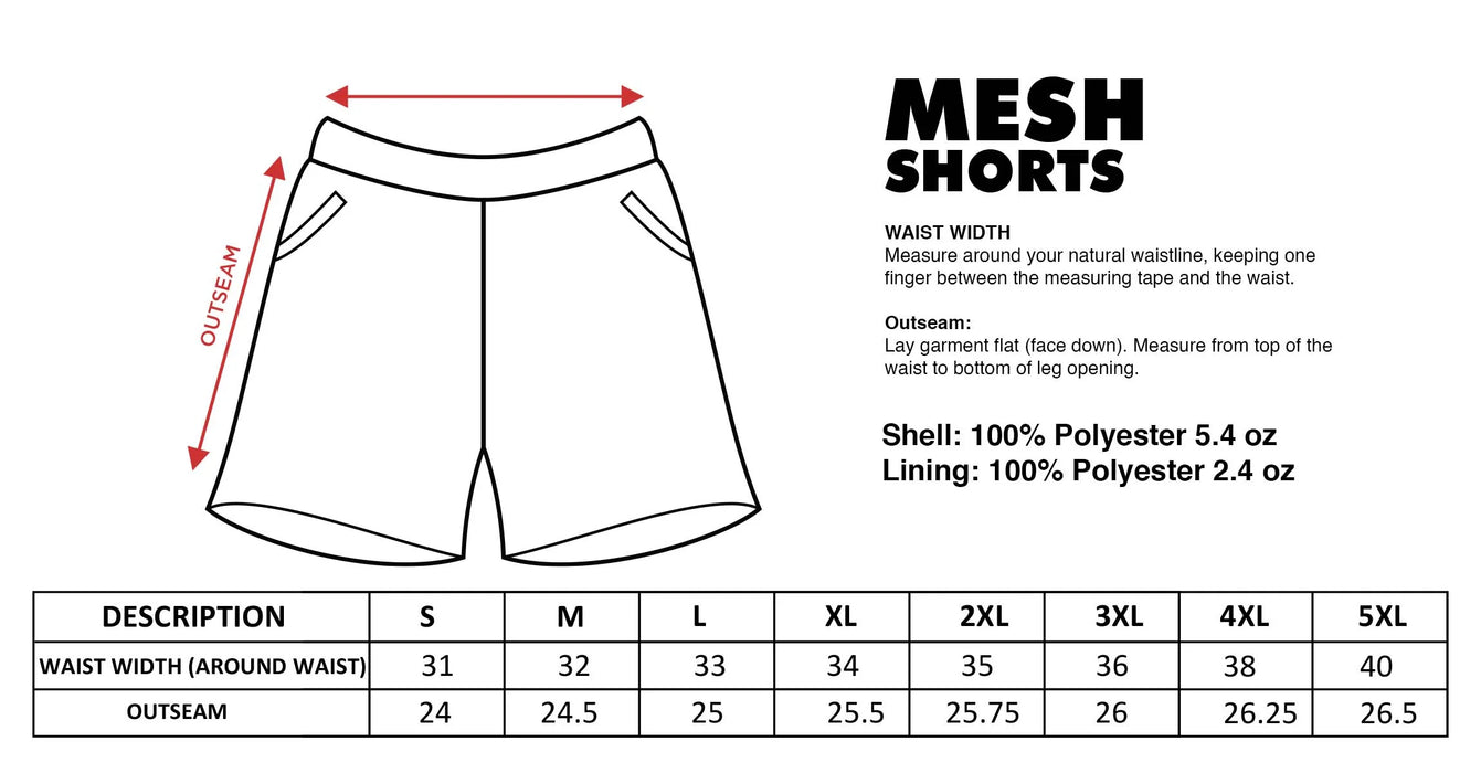 Black Cheetah Mesh Shorts